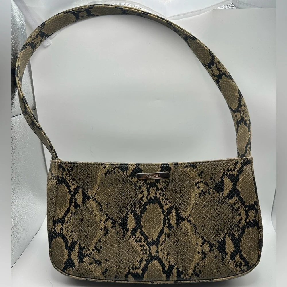 Vintage Y2K snakeskin underarm handbag purse Nine West